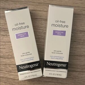 Neutrogena Oil-Free Moisture for Sensitive Skin - White and Black Packaging
